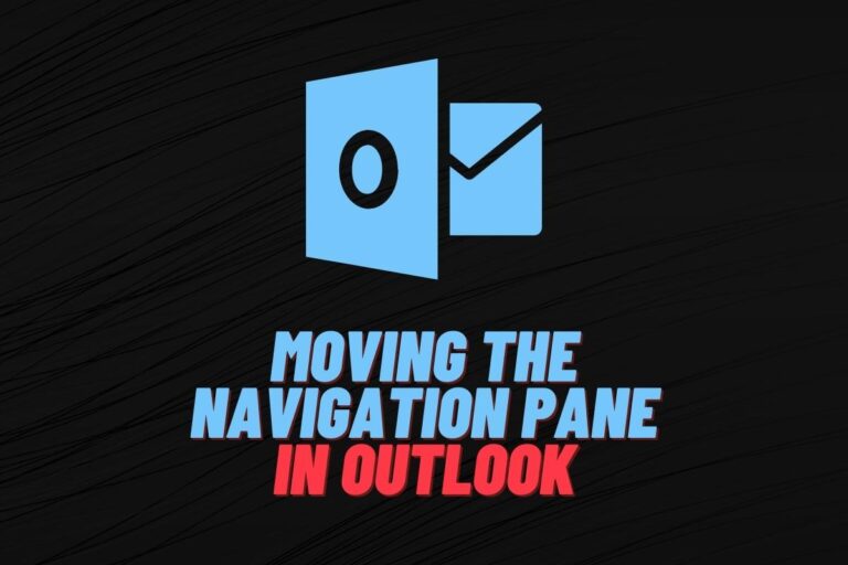 Fix How To Move Outlook Navigation Pane From Left Side To Bottom 